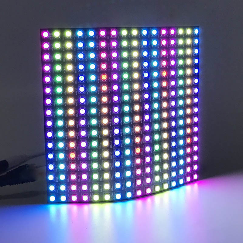 LED Music Spectrum Dot Matrix Screen Programmable Control Card FM18 - Built-in 2048 Pixels - Control 8 Pieces 16x16 WS2812B NeoPixel LED Soft Display LED Music Spectrum Dot Matrix Screen Programmable Control Card FM18 - Built-in 2048 Pixels - Control 8 Pieces 16x16 WS2812B NeoPixel LED Soft Display